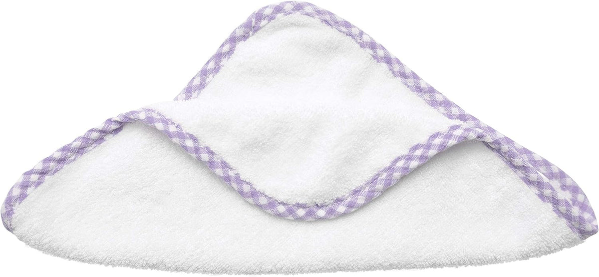 Luxurious Purple Hooded Towel Set for Girls - Super Soft Bamboo Baby Towels with Washcloth - Ideal for Sensitive Skin